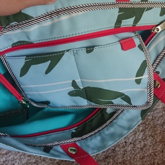 Fossil Sea Turtles Seafoam beach Vacation Tavel Bag - Picture 4 of 12